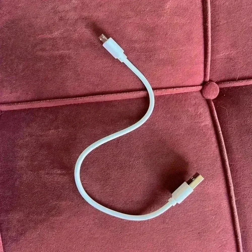 USB to Micro-USB Adapter Charging Cable white